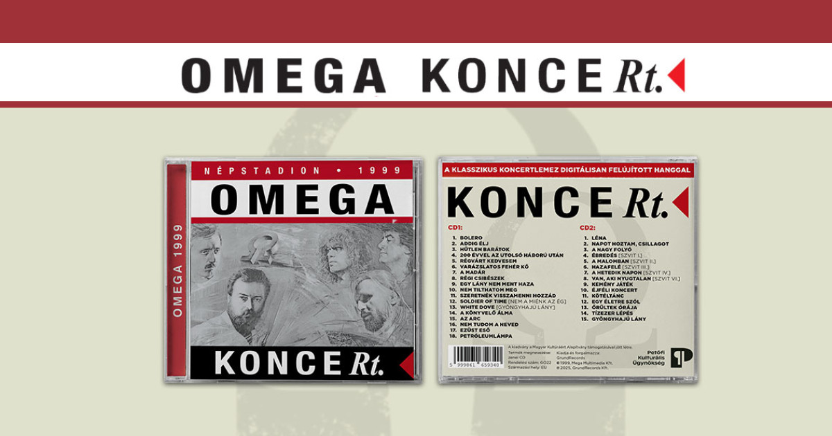 KonceRt. című albummal folytatódik az Omega életműsorozata